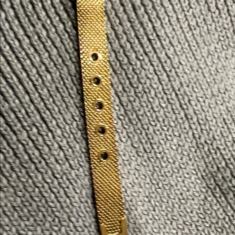 Stella & Dot Gold Mesh Bracelet with Turquoise and Crystal Details - Picture 8 of 8